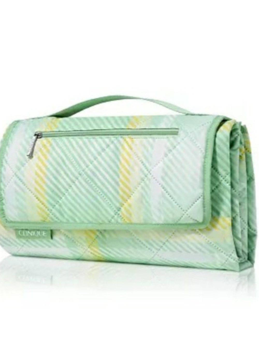 NEW CLINIQUE PICNIC BLANKET MINT GREEN NEW WITH TAGS Camping Outdoor Travel 2026 - Picture 2 of 4